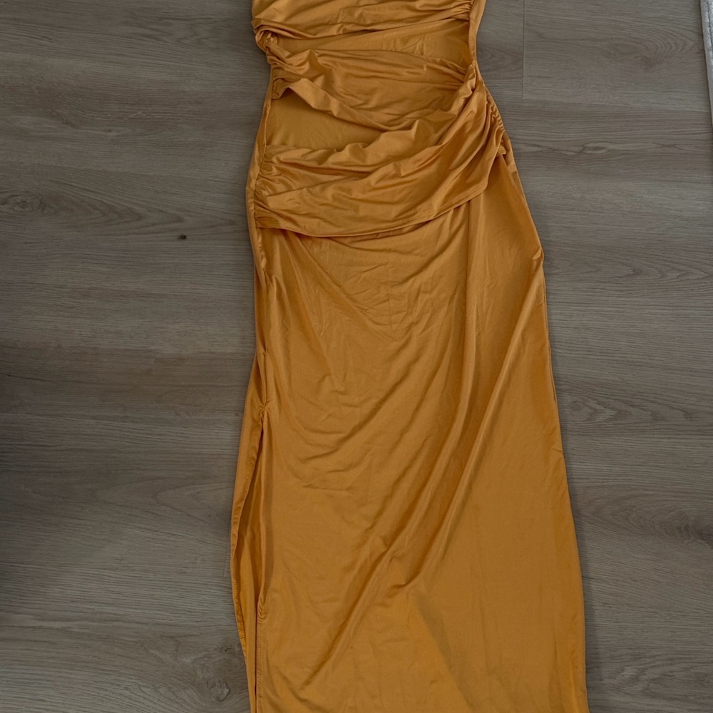 & Other Stories Mustard Maxi Dress